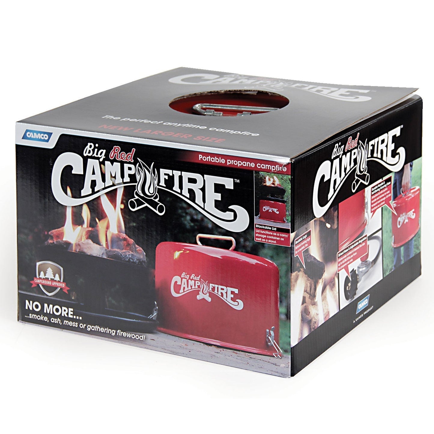 Camco Big Red Outdoor Portable Tabletop Propane Heater Fire Pit, 13.25 Inch - Home OXO