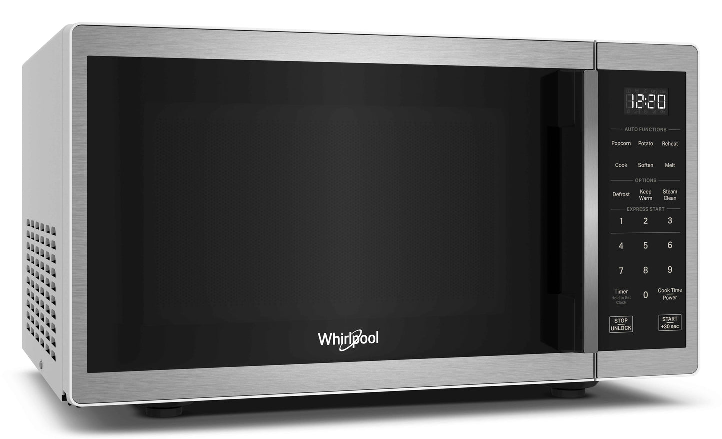 Whirlpool 0.9 cu. ft. Stainless Steel Countertop Microwave With Steam Clean - 900 Watt