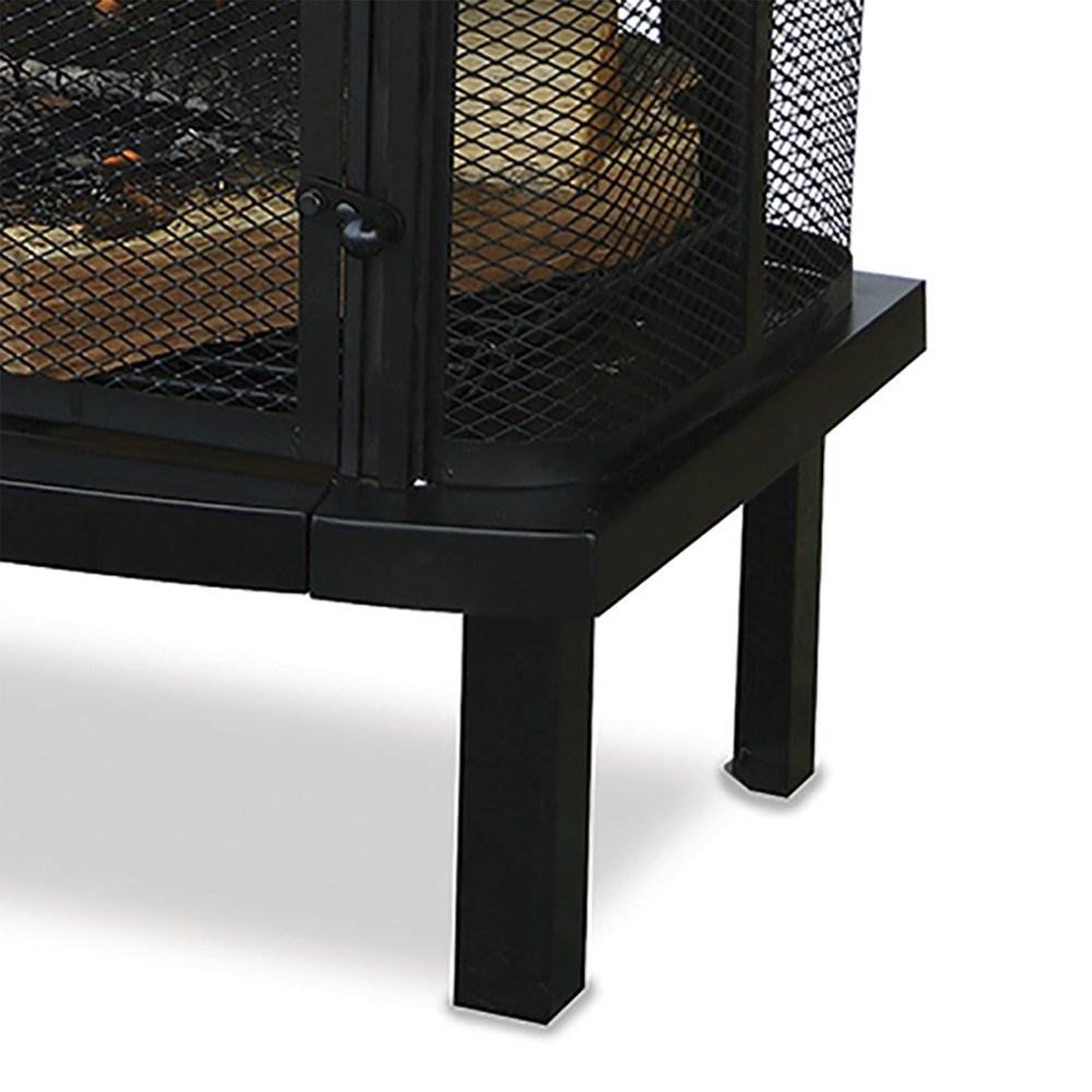 Endless Summer Wood Burning Fireplace Outdoor Chimney Fire Bowl, Black - Home OXO