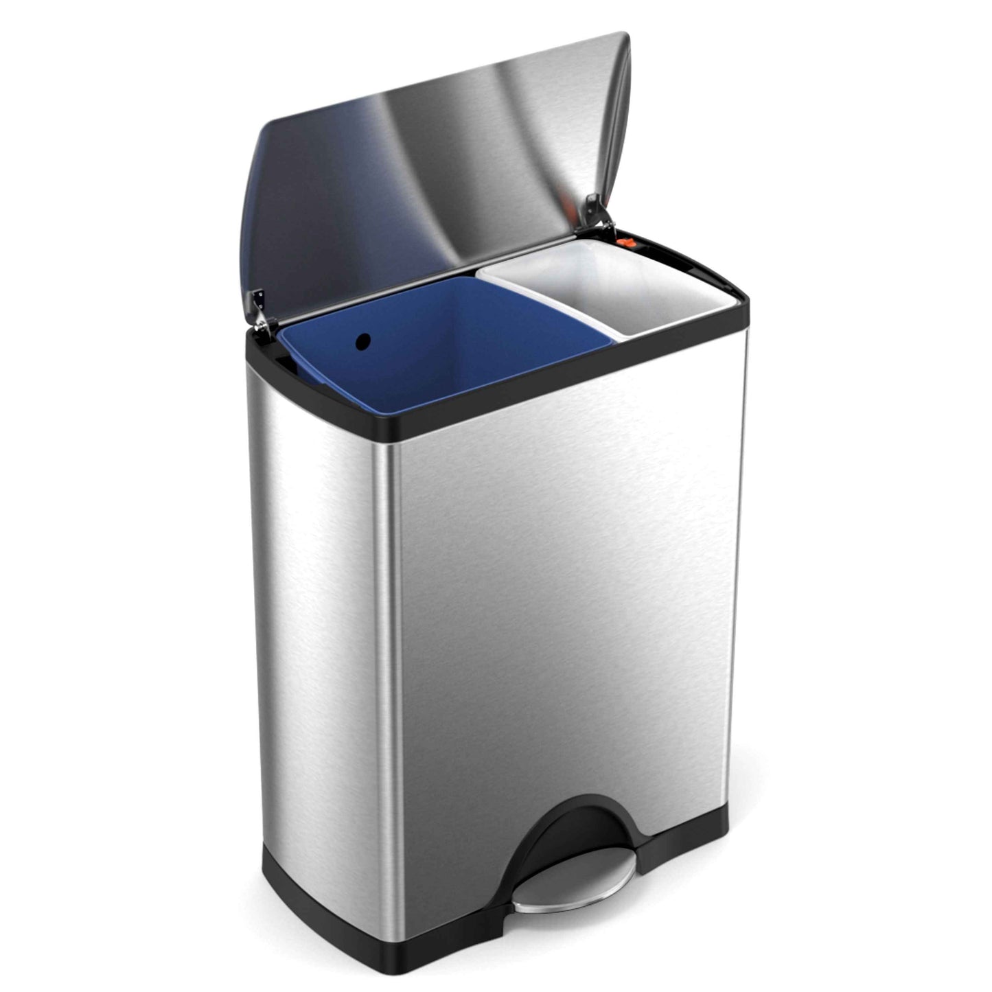 simplehuman 12.2 Silver Recycler Wastebasket