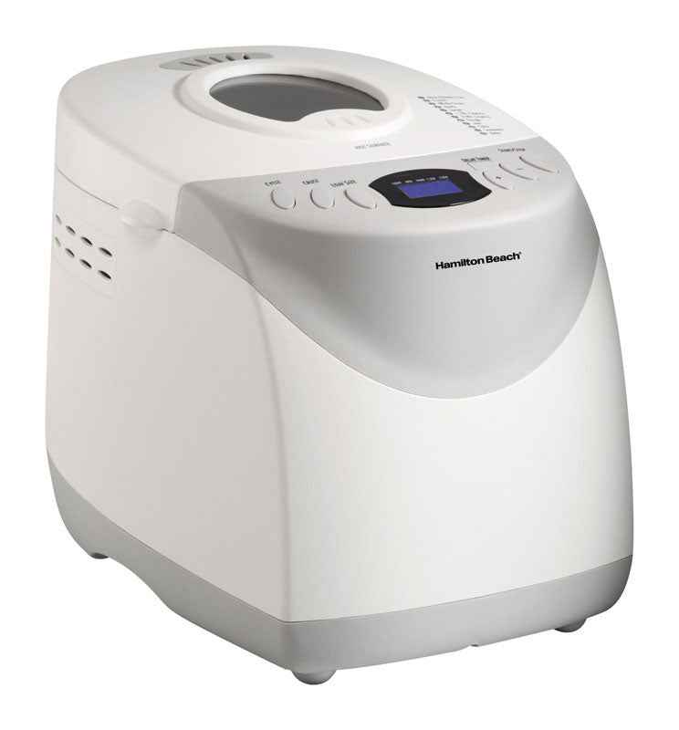 Hamilton Beach Matte White Plastic 2 lb. Breadmaker