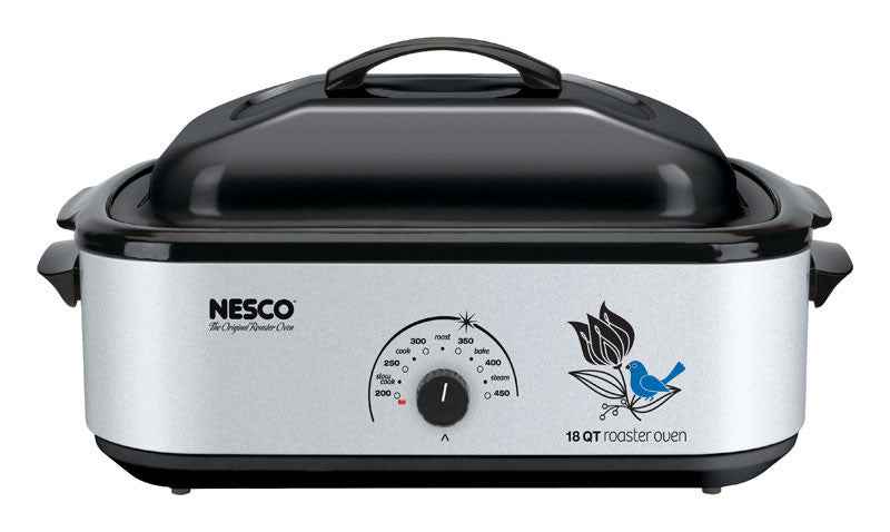 Nesco Silver Stainless Steel 18 qt Electric Roaster