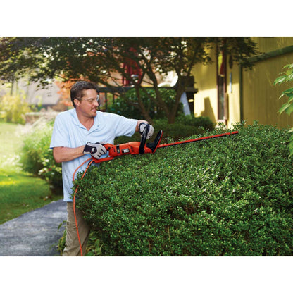 BLACK+DECKER HH2455 3.3 Amp HedgeHog 24" Hedge Trimmer with Rotating Handle