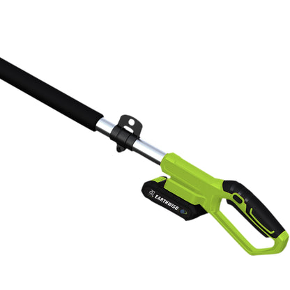 Earthwise LPHT12022 20" Cordless Electric 20 Volt Pole Hedge Trimmer (2Ah Battery and Charger Include)