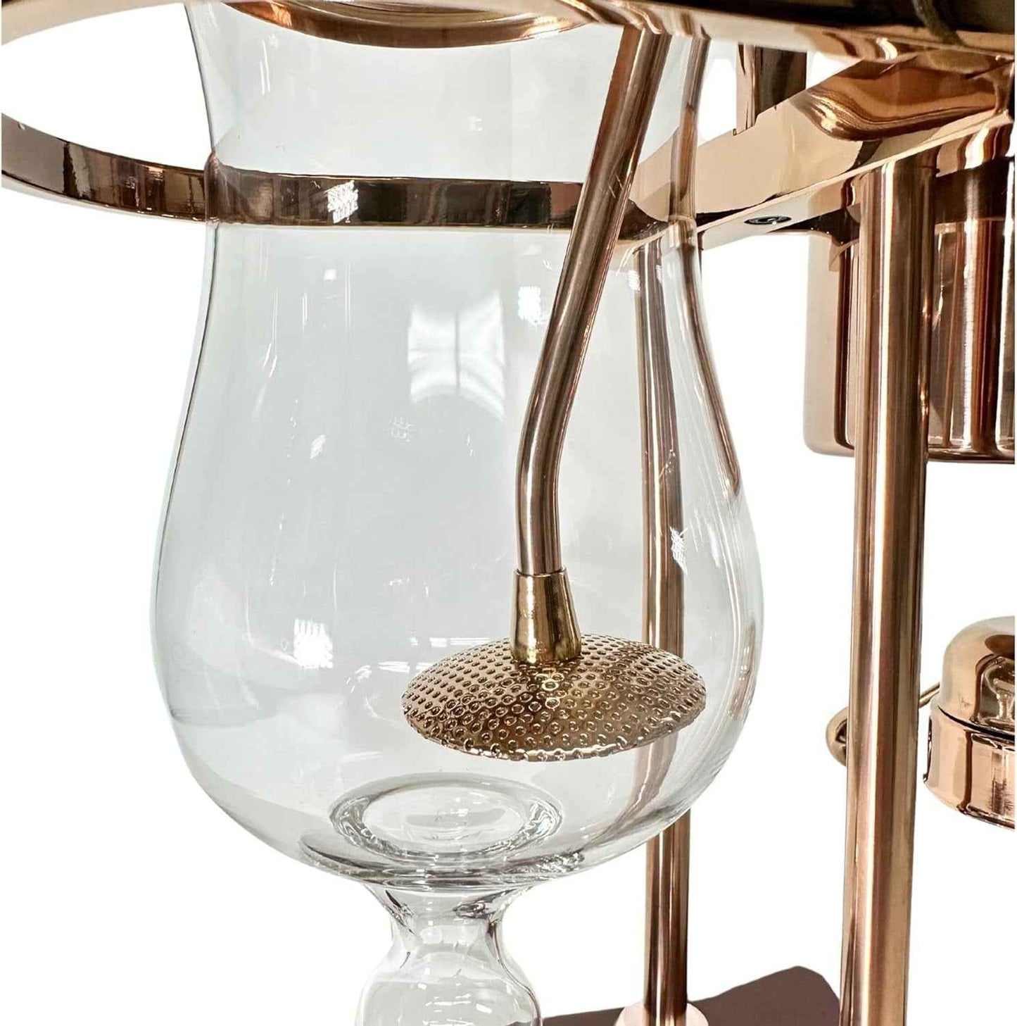 Nispira Belgian Belgium Luxury Royal Family Balance Syphon Siphon Coffee Maker Copper Color, 1 set