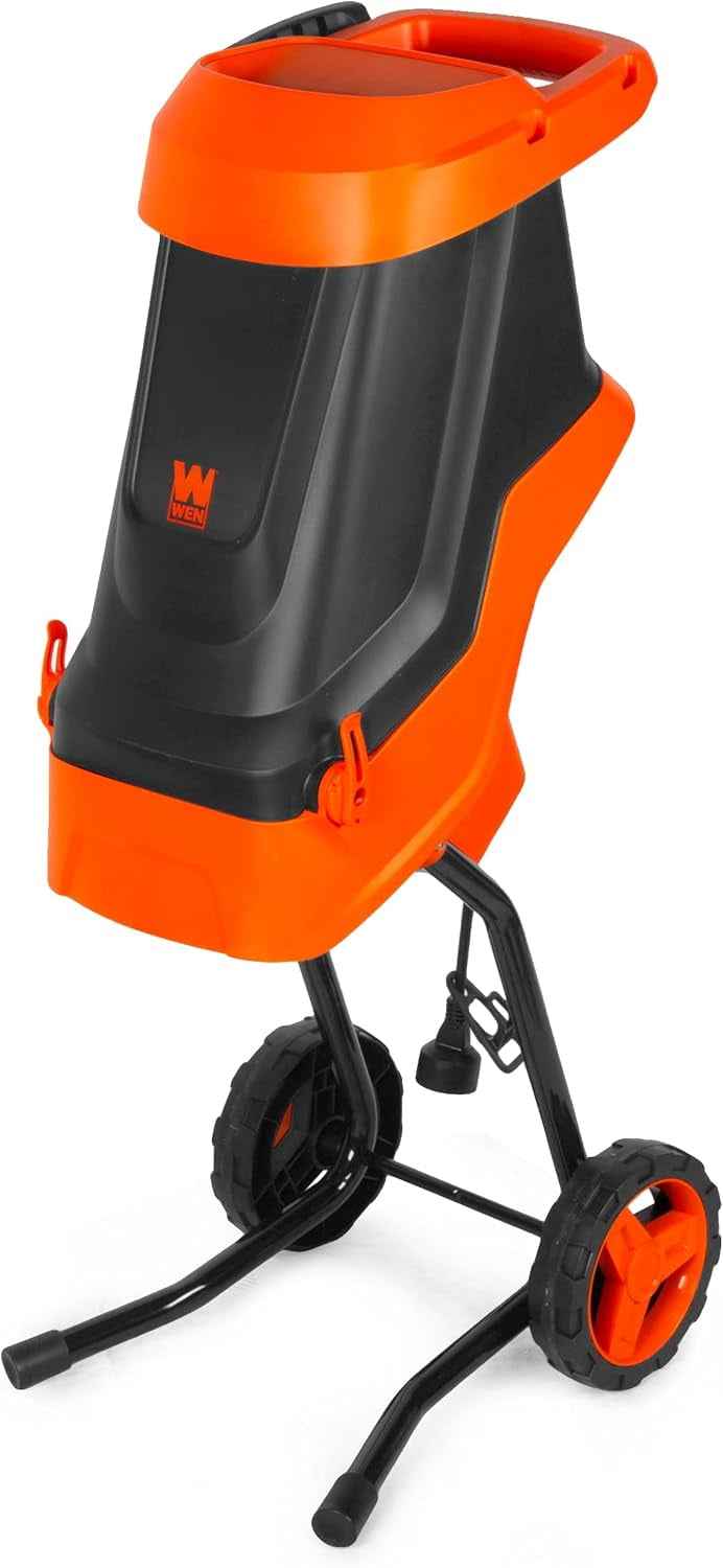 Electric Wood Chipper and Shredder, 15-Amp with 12-Gallon Collection Bag (41119)