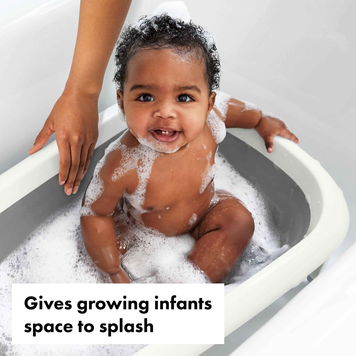 OXO Tot Convertible Sink-to-Tub Infant Bath, Gray, BPA-Free Plastic