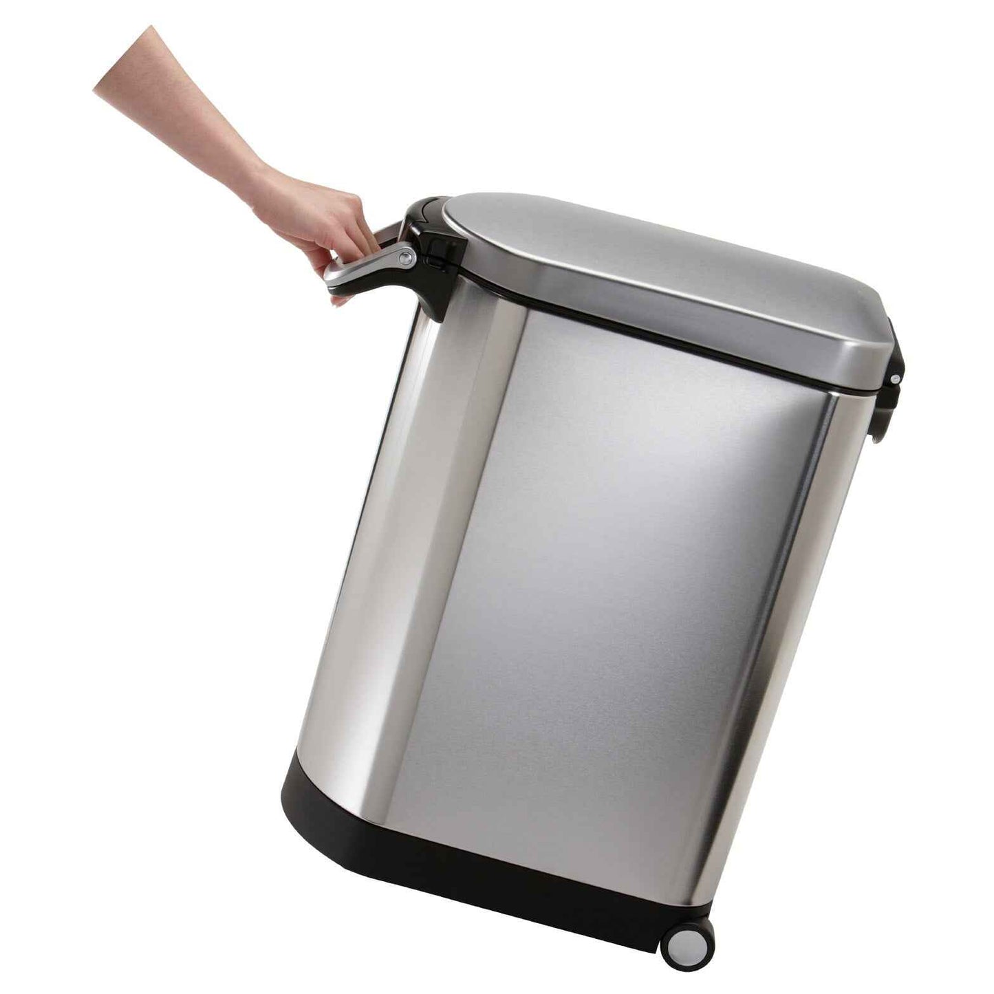 simplehuman 30 Liter Large Pet Food Storage Container, Brushed Stainless Steel for Dog Food, Cat Food, and Bird Feed