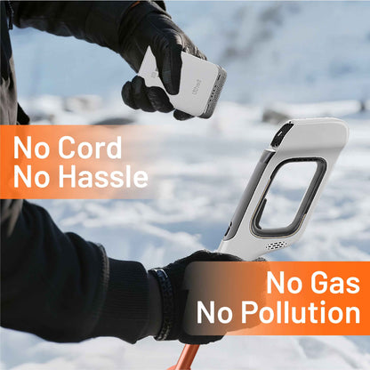 Litheli Cordless Snow Shovel, 20V 12" Battery Powered Snow Thrower, Battery Snow Blower with Auxiliary Handle, with 4.0Ah+2.0Ah Li-ion Battery