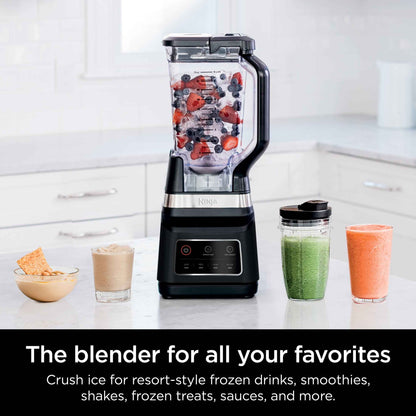 Ninja Professional Plus Blender, 2 Auto-IQ Programs for Smoothies, Frozen Drinks, 1200 W, 72 oz* Total Crushing Pitcher, Black, BN700
