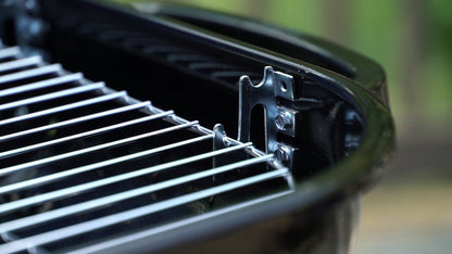 Americana Walk-A-Bout Charcoal Original Square Grill-100% Pre-Assembled Portable Steel, Blue - Home OXO