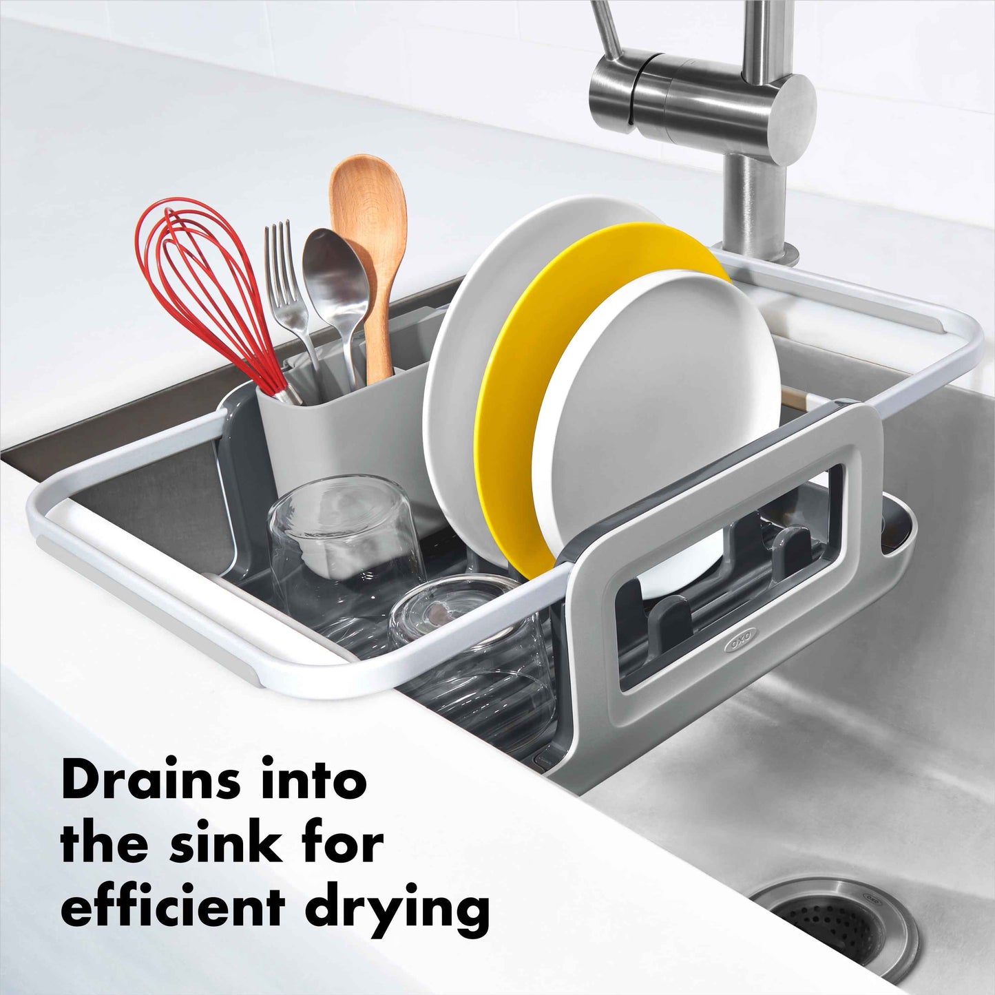 OXO SoftWorks over the Sink Aluminum Dish Rack