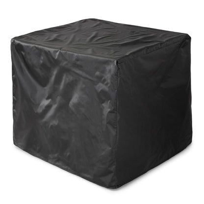 Endless Summer Outdoor Fire Pit Table with Faux Marble Finish, Black Glass - Home OXO