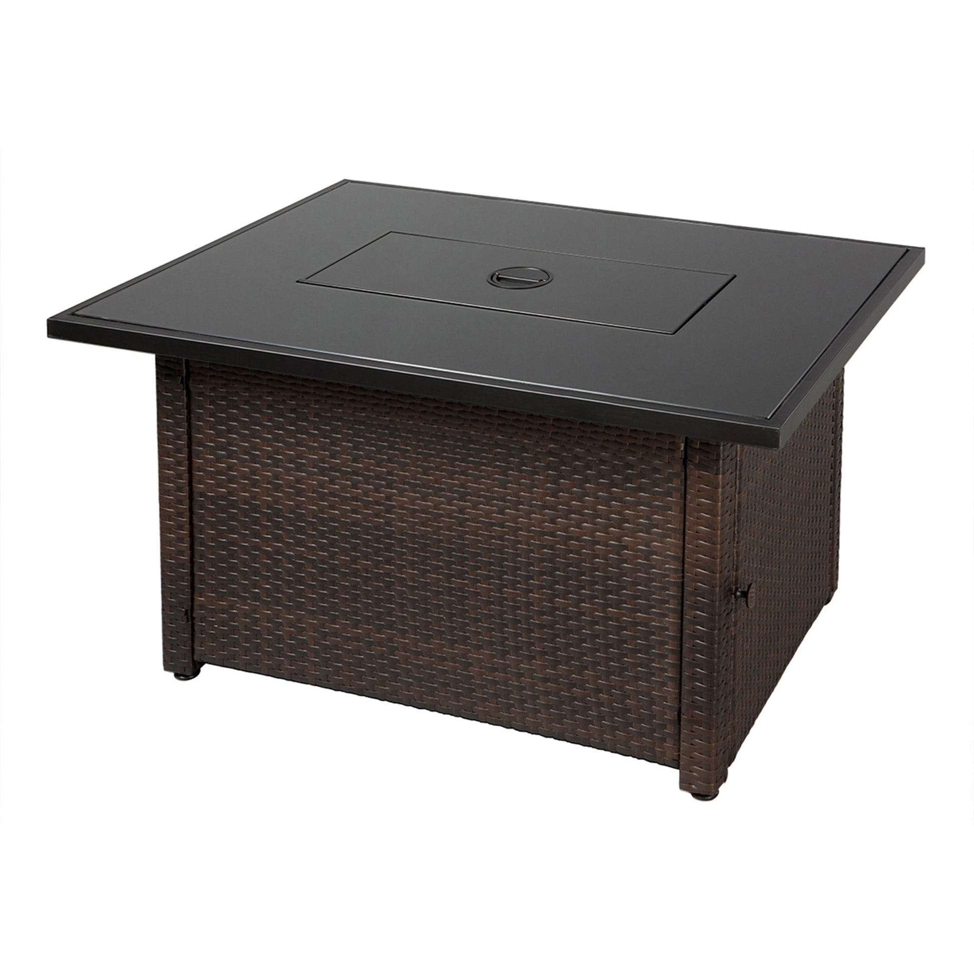 Endless Summer 40,000 BTU Rectangular LP Gas Outdoor Fire Pit Table, Brown/Black - Home OXO