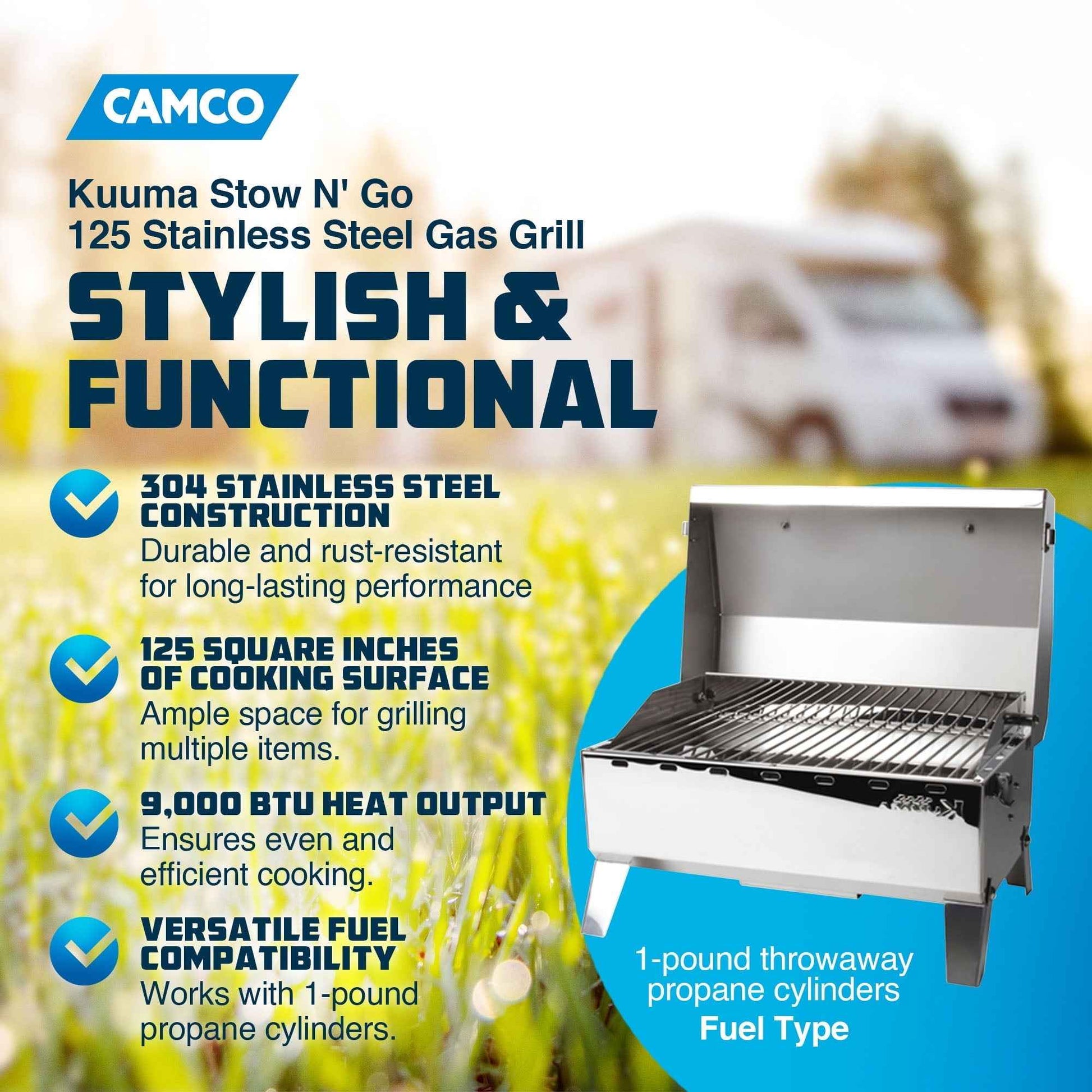Kuuma Stow N' Go 125 Gas Grill