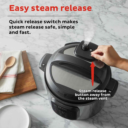 Instant Pot 6Qt RIO Chef Series 7-in-1 Multi-Cooker, Pressure Cooker, Slow Cook, & More, Black