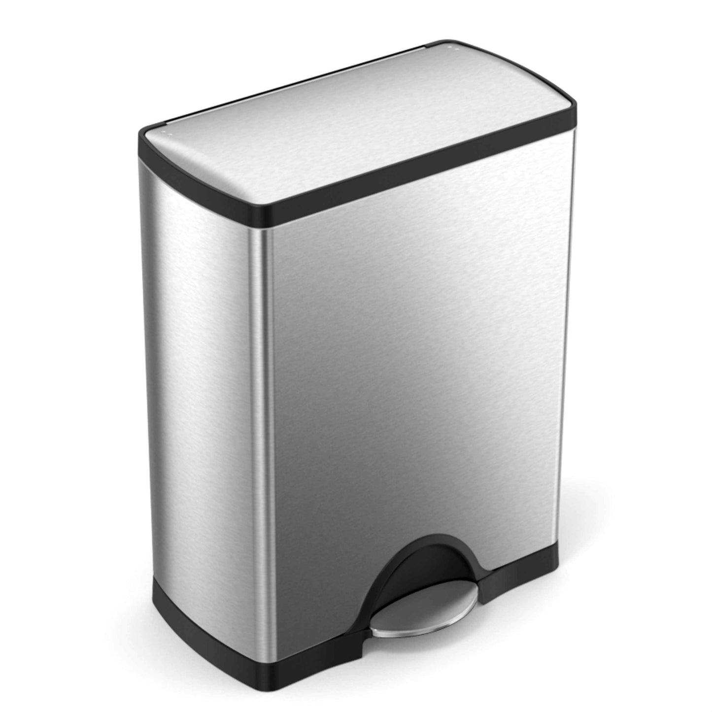 simplehuman 12.2 Silver Recycler Wastebasket