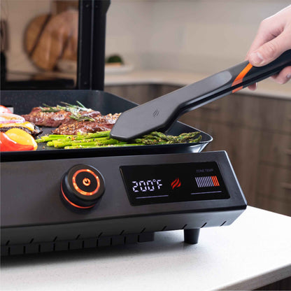 Blackstone E-Series 17" Electric Tabletop Griddle with Hood, Black