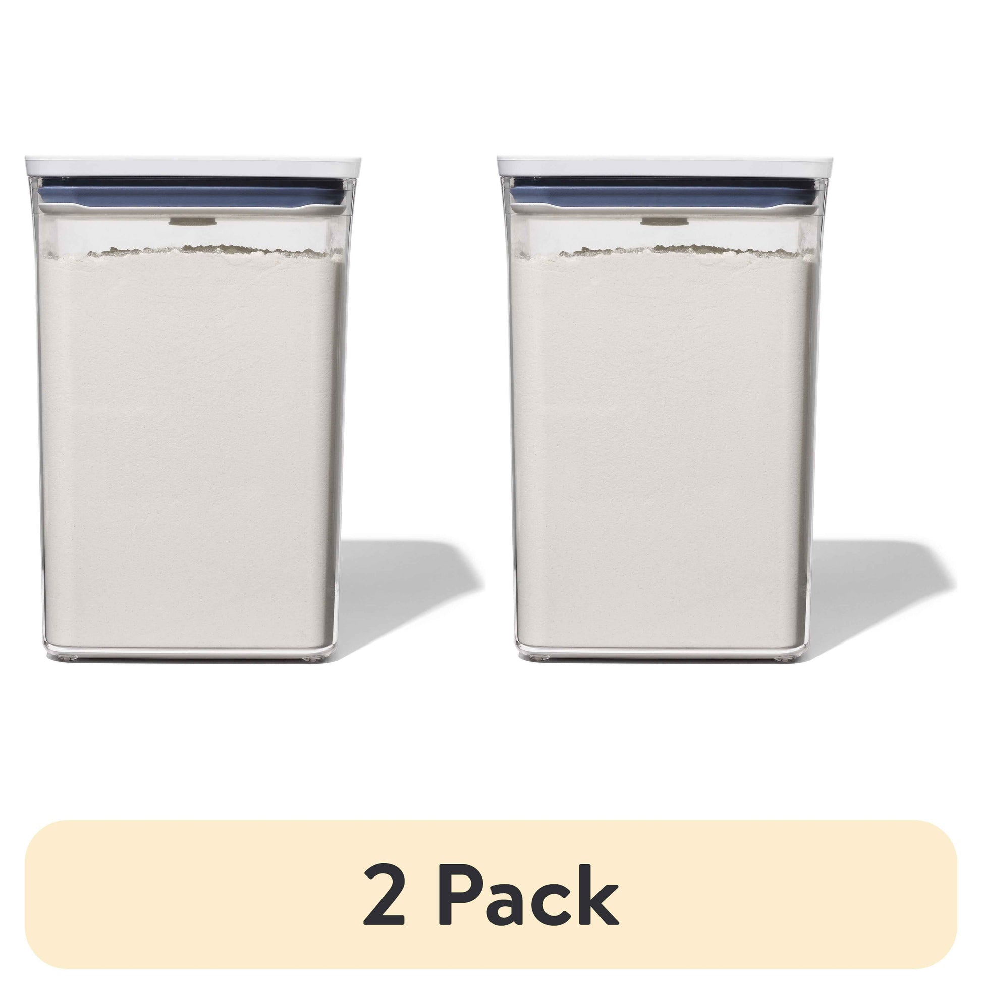 (2 pack) OXO Softworks POP Container - Big Square Medium 4.4 Qt