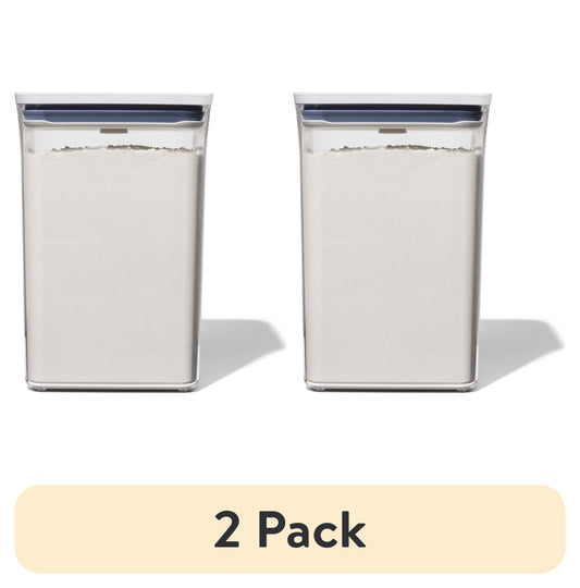 (2 pack) OXO Softworks POP Container - Big Square Medium 4.4 Qt
