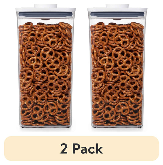 (2 pack) OXO Softworks POP Container - Big Square Tall 6.0 Qt