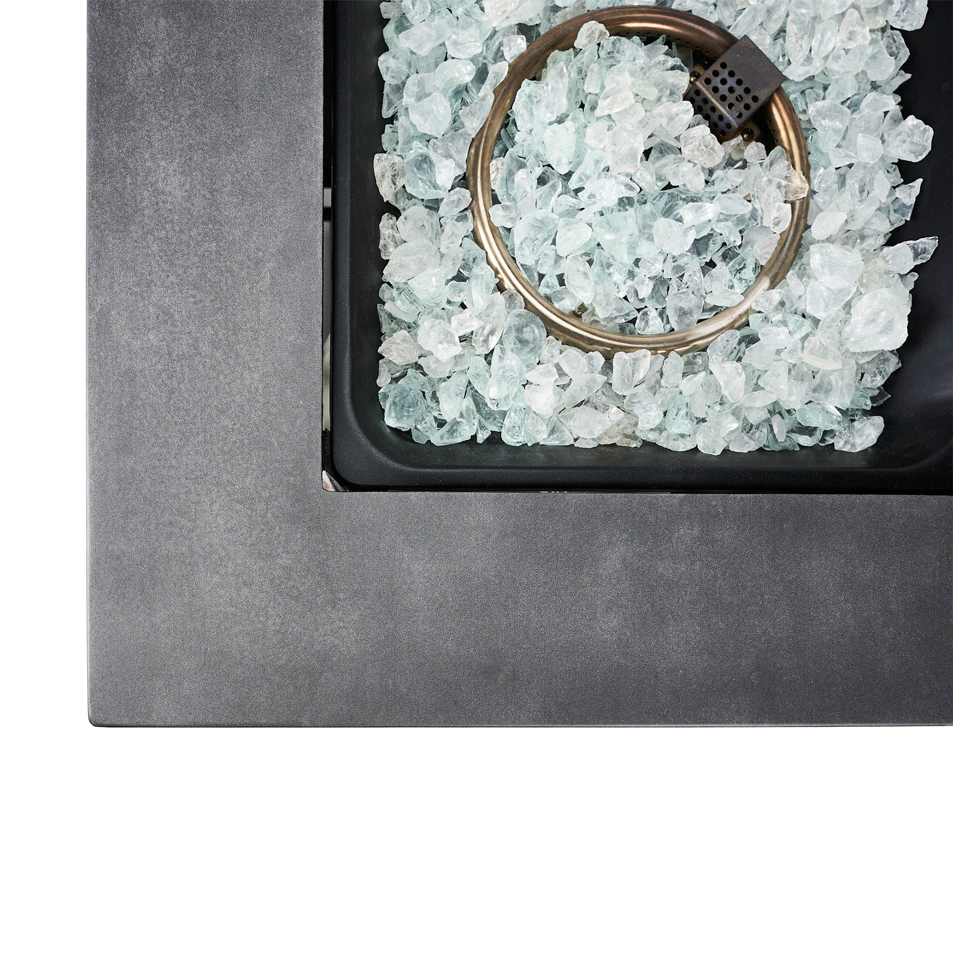 Endless Summer Charles 30 Inch Square Outdoor UV Printed LP Gas Fire Pit Table - Home OXO