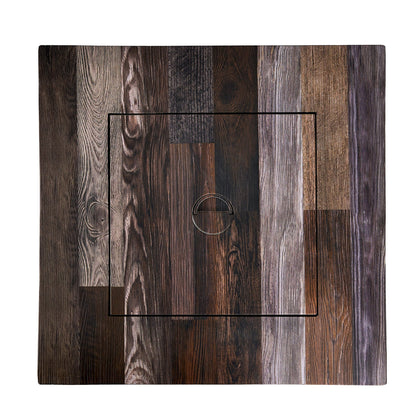 Endless Summer Nate 30 Inch Square Outdoor UV Printed LP Gas Fire Pit Table - Home OXO