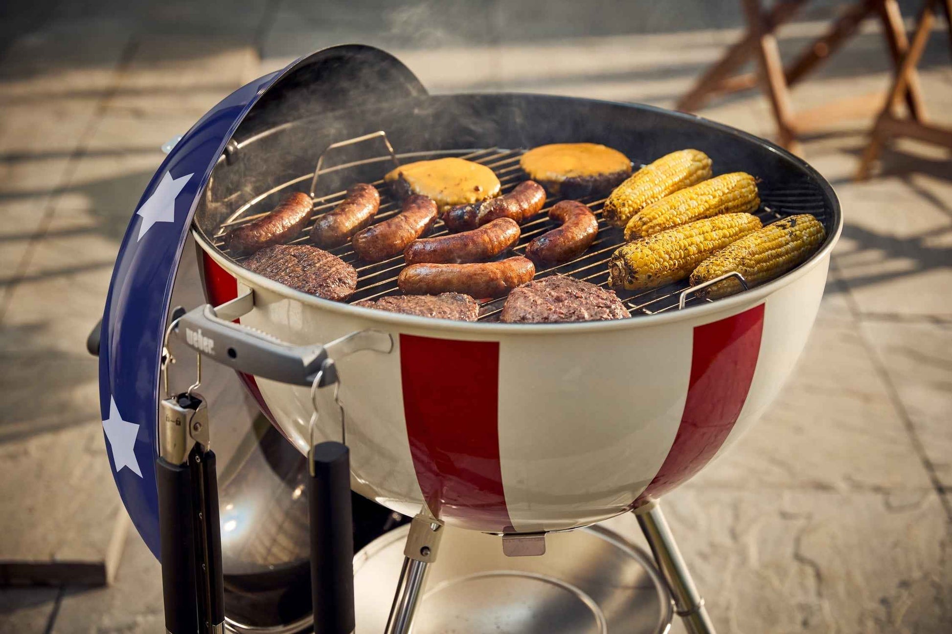 Weber 22" Star Spangled Charcoal Kettle Grill