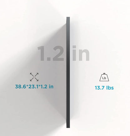 EF EcoFlow 2Pcs 100W 12V Solar Panel, High Efficiency Monocrystalline PV Modules, IP68 Waterproofing, Ideal for RV,Marine Rooftop, Farm Battery, Power Kits & Ecosystem