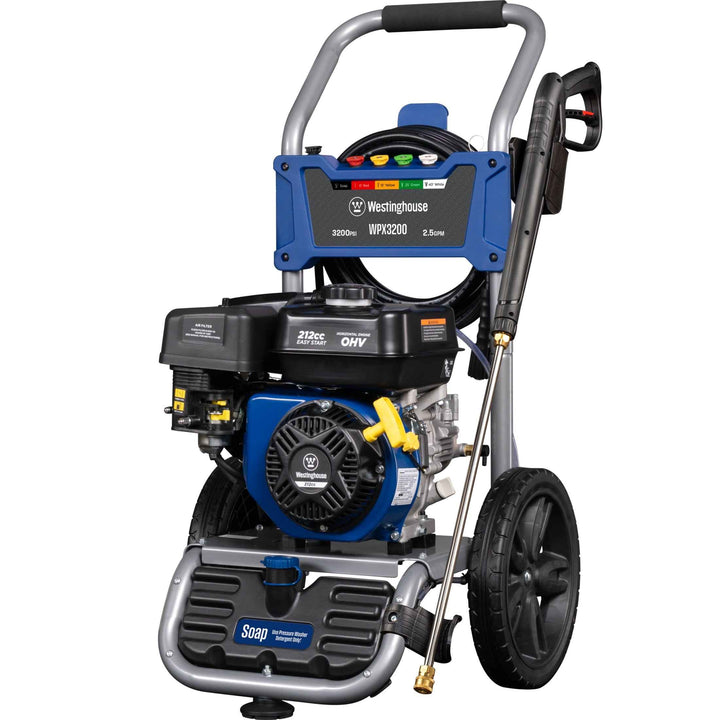 Westinghouse 3200-PSI, 2.5-GPM Gas Pressure Washer with 5 Nozzles & Soap Tank