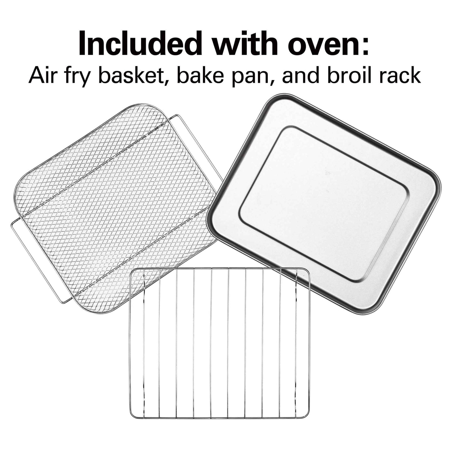 Hamilton Beach 6 Slice Countertop Toaster Oven with Sure-Crisp Air Fryer Function, Stainless Steel