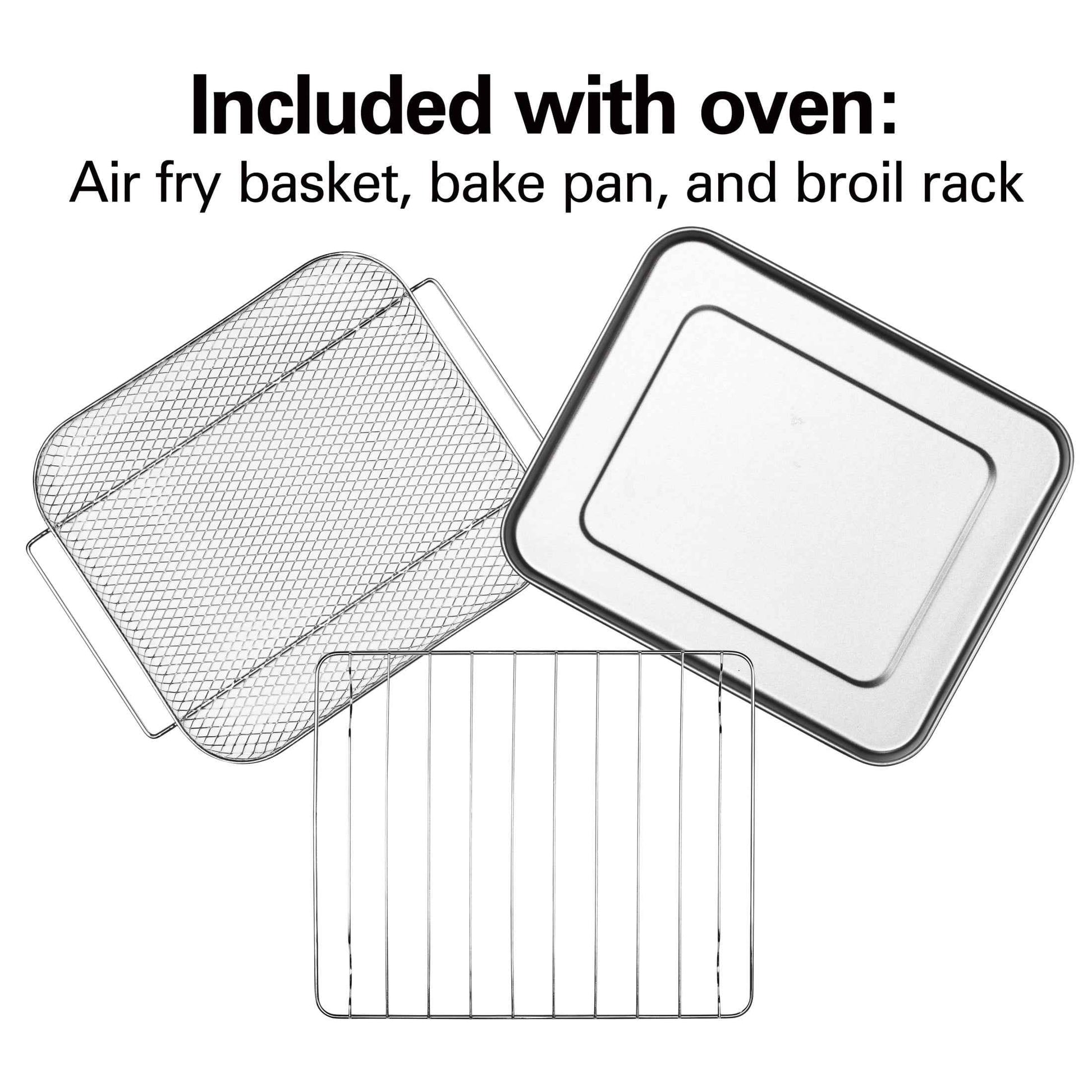 Hamilton Beach 6 Slice Countertop Toaster Oven with Sure-Crisp Air Fryer Function, Stainless Steel