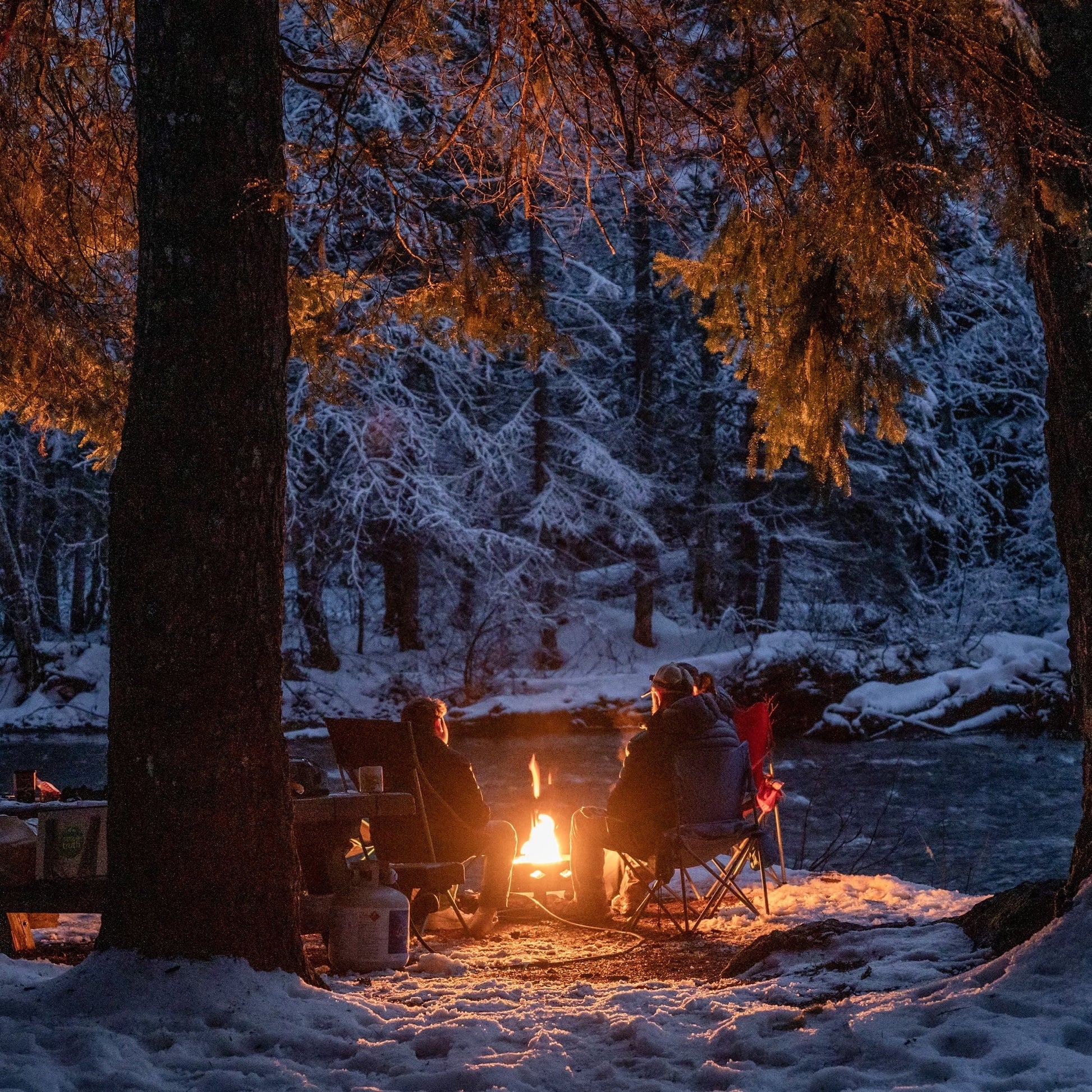 Flame King 19-inch Portable Smokeless Propane Fire Pit with Self-Igniter, 58,000 BTU - Home OXO