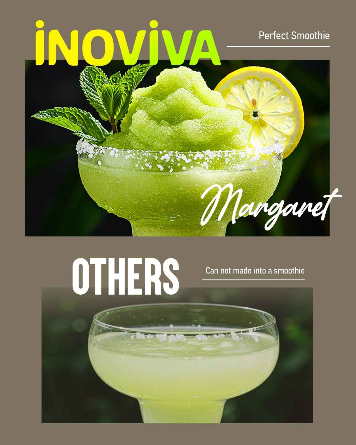 Slushie Machine, No Ice Needed, INOVIVA 68 oz Frozen Drink Maker for Home with Self-Cleaning, 5 Preset Programs, Frozen Margaritas, Frappés, Milkshake, and More