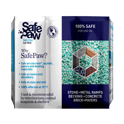 Safe Paw Pet Friendly Concrete Safe Salt Free Ice Melt, 22 Lbs (2 Pack)