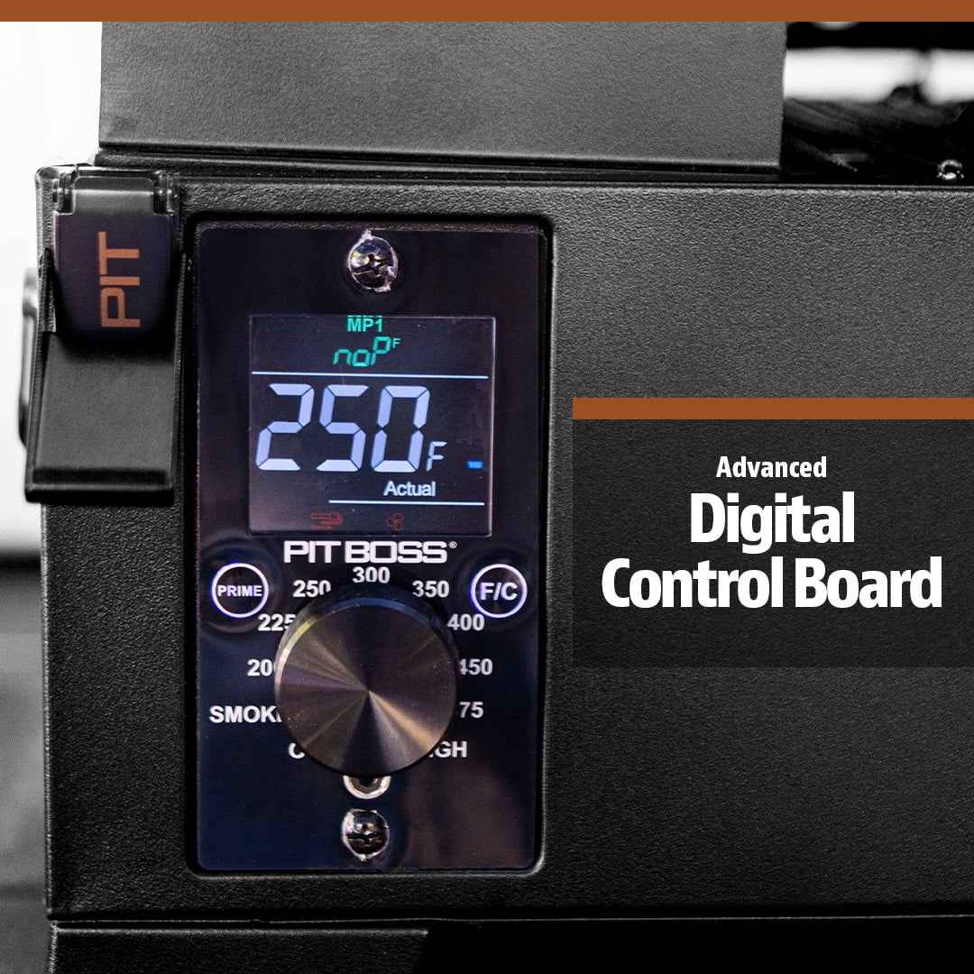 Pit Boss Pit Stop Tabletop 250 Sq in Wood Fired Pellet Grill and Smoker – Onyx Series