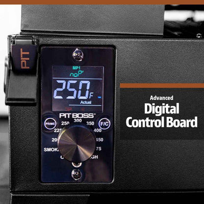 Pit Boss Pit Stop Tabletop 250 Sq in Wood Fired Pellet Grill and Smoker – Onyx Series