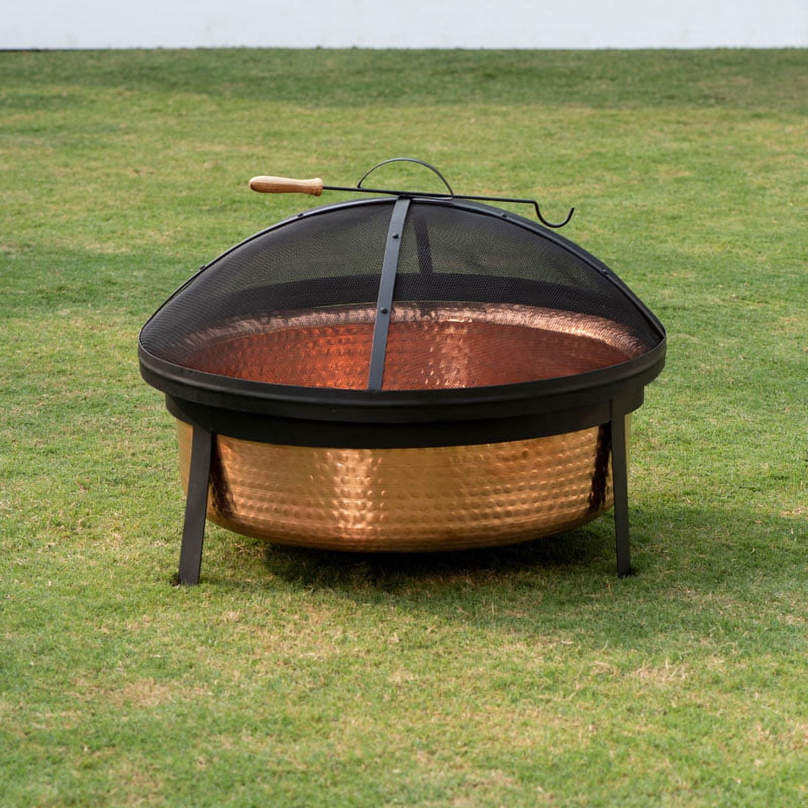 Better Homes & Gardens Wood Burning Copper Fire Pit, 30-inch diameter and 22-inch Height - Home OXO