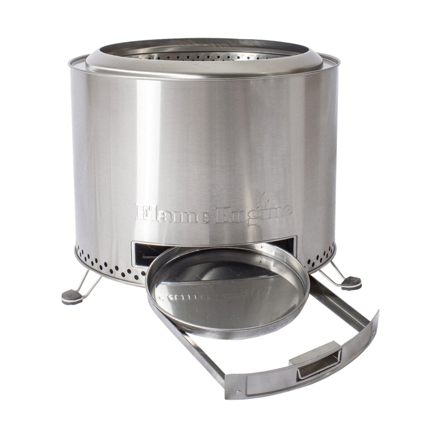 Flame Engine 19" Circular Smokeless Fire Pit w/Carry Bag, 304 Stainless Steel - Home OXO