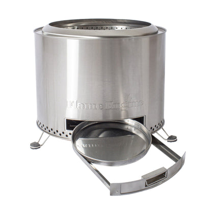 Flame Engine 19" Circular Smokeless Fire Pit w/Carry Bag, 304 Stainless Steel - Home OXO