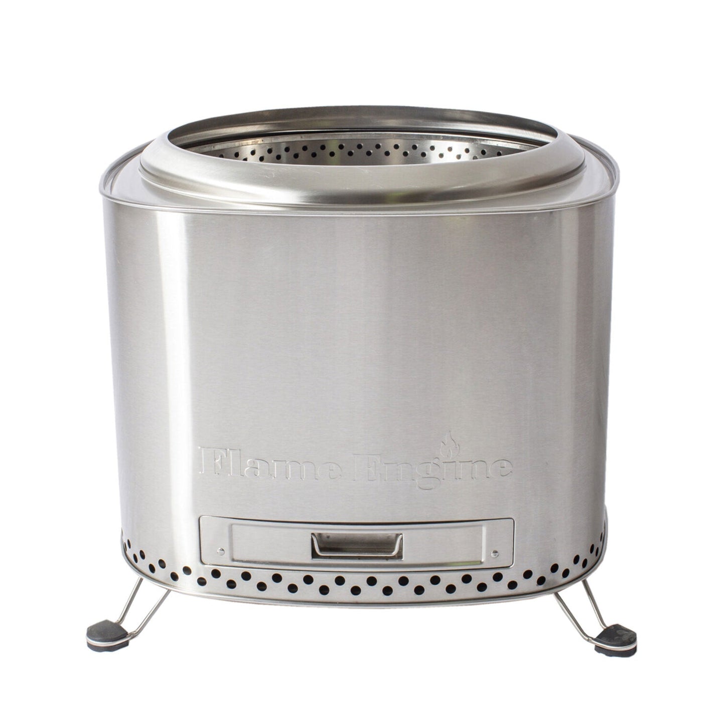 Flame Engine 19 Inch Square Smokeless Fire Pit w/Carry Bag, 304 Stainless Steel - Home OXO