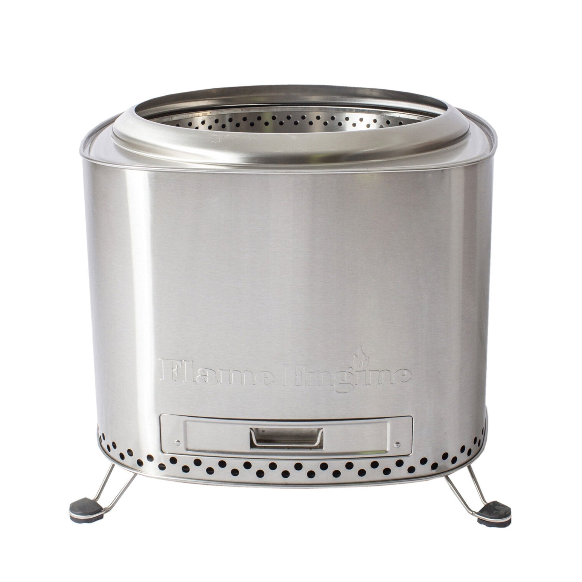 Flame Engine 19 Inch Square Smokeless Fire Pit w/Carry Bag, 304 Stainless Steel - Home OXO