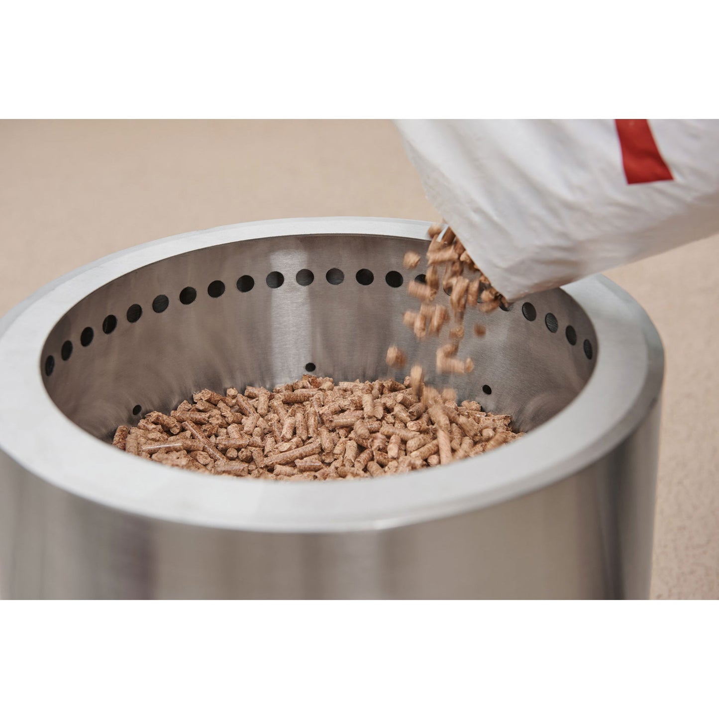 Flame Genie FG-16-SS 13.5 Inch Smoke Free Outdoor Fire Pit with Ash Pan, Steel - Home OXO