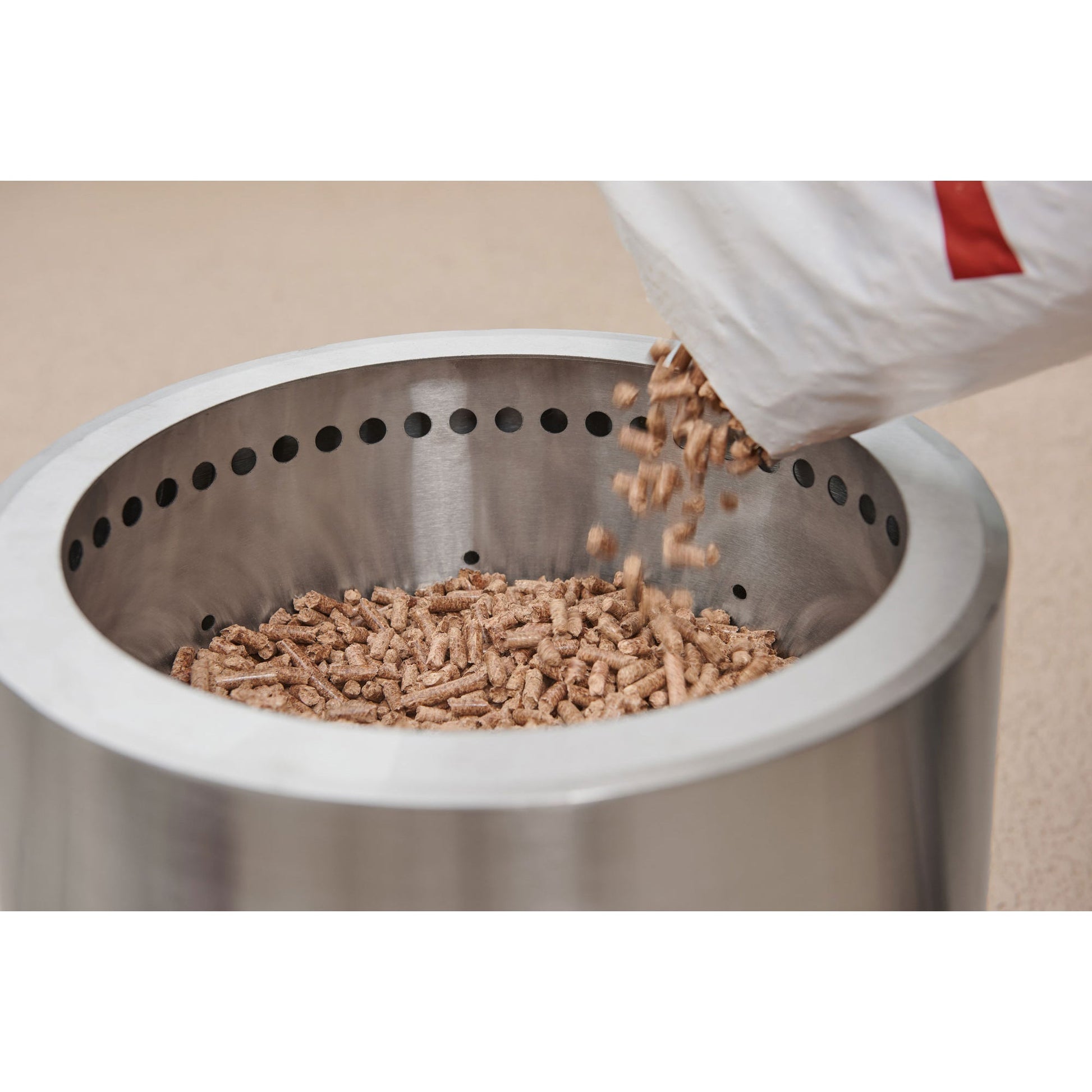 Flame Genie FG-16-SS 13.5 Inch Smoke Free Outdoor Fire Pit with Ash Pan, Steel - Home OXO