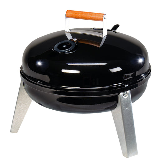 Americana Lock N Go Portable Charcoal Grill with Locking Hood & Bowl, Black - Home OXO