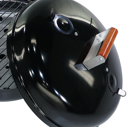 Americana Lock N Go Portable Charcoal Grill with Locking Hood & Bowl, Black - Home OXO