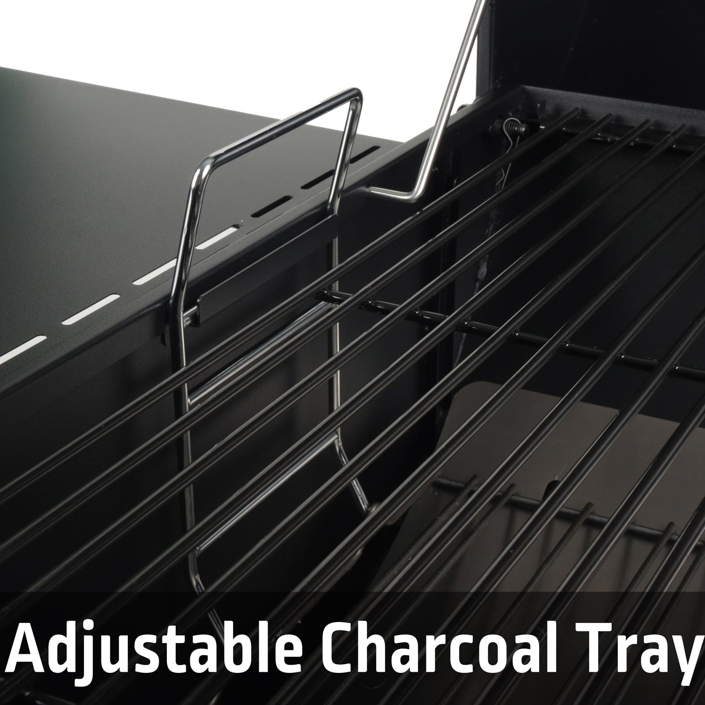 Expert Grill 28" Charcoal Offset Smoker Grill with Side Firebox, Black, New - Home OXO