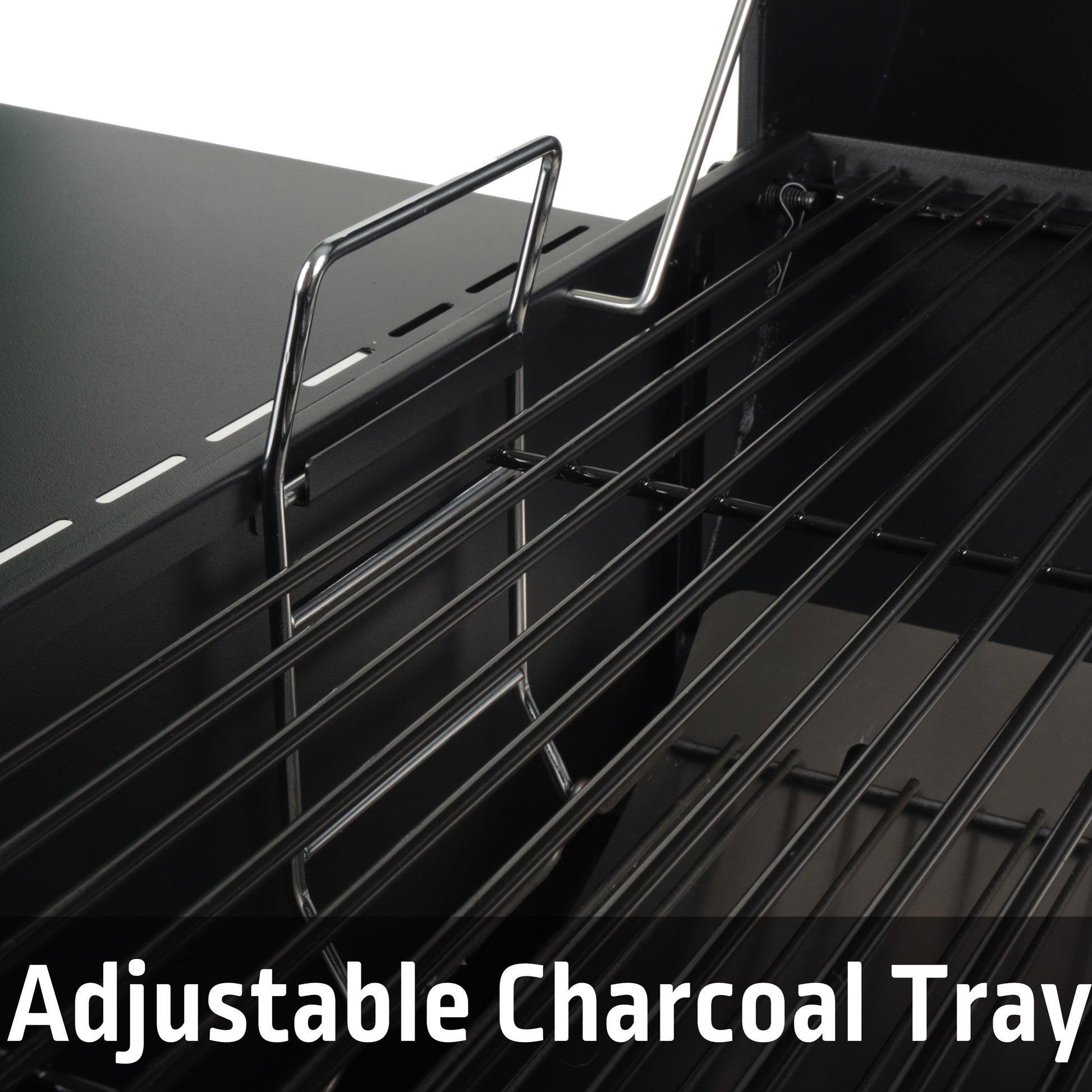 Expert Grill 28" Charcoal Offset Smoker Grill with Side Firebox, Black, New - Home OXO