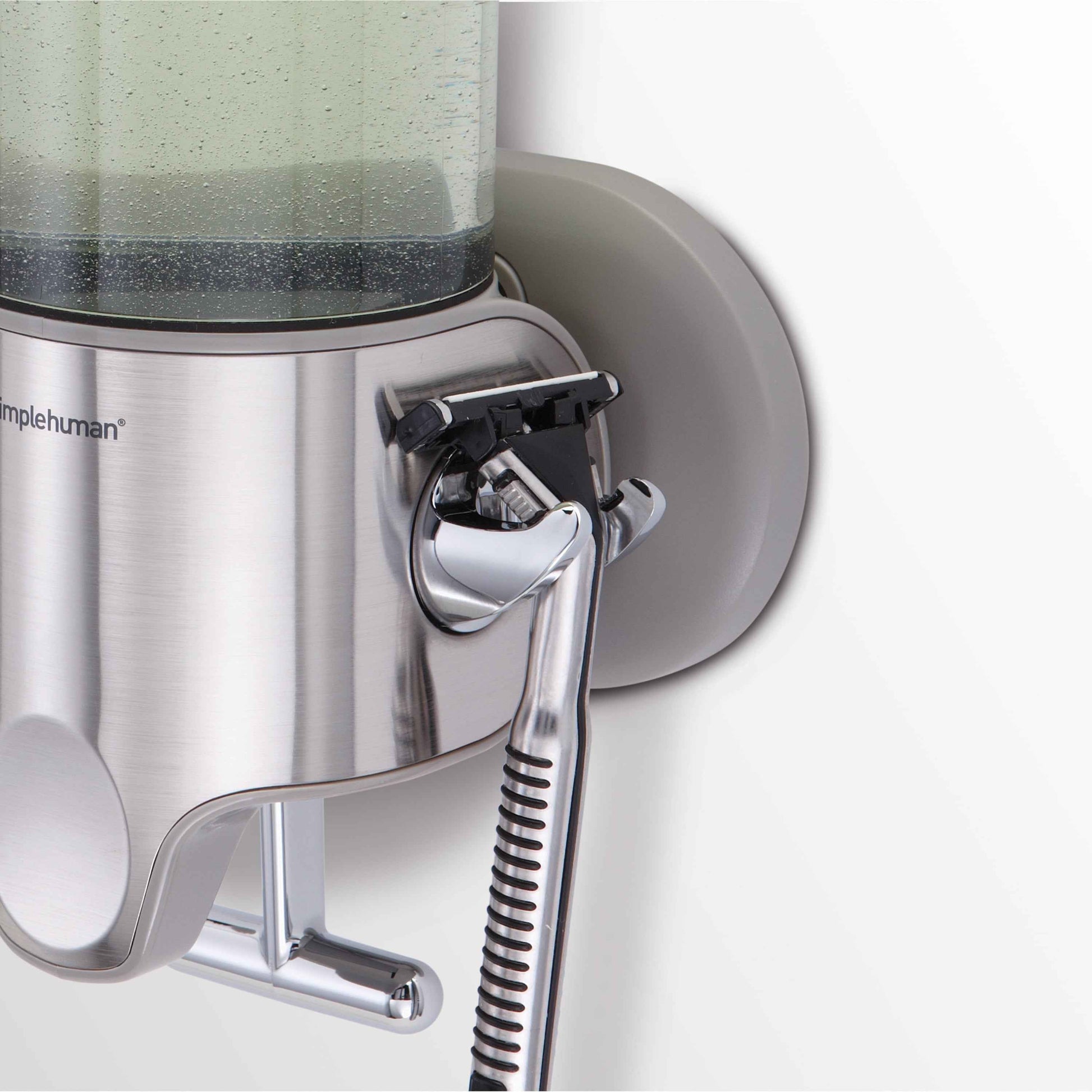 simplehuman Triple Wall Mount Shower Pump, Shampoo and Soap Dispensers