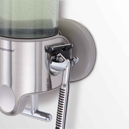 simplehuman Triple Wall Mount Shower Pump, Shampoo and Soap Dispensers